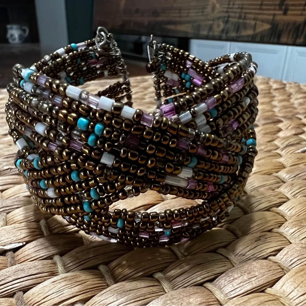 Multi Color Seed Bead Bracelet